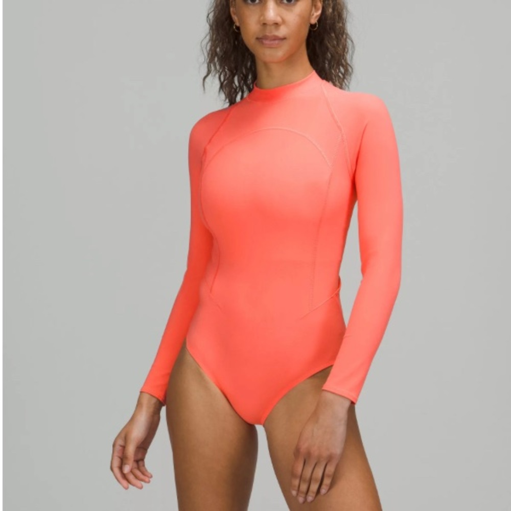 lululemon long sleeve zip back paddle suit